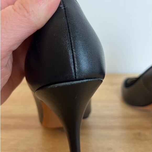 Cole Haan Suede and Leather Pumps Heels Size 8.5 Black Classic Career Event - Picture 4 of 10